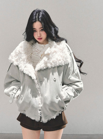 Lambswool Shearling Cold-Proof Coat DIA0666