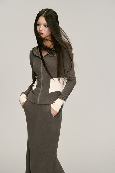 Fishtail Sweater Mid-length Skirt 4MU0031