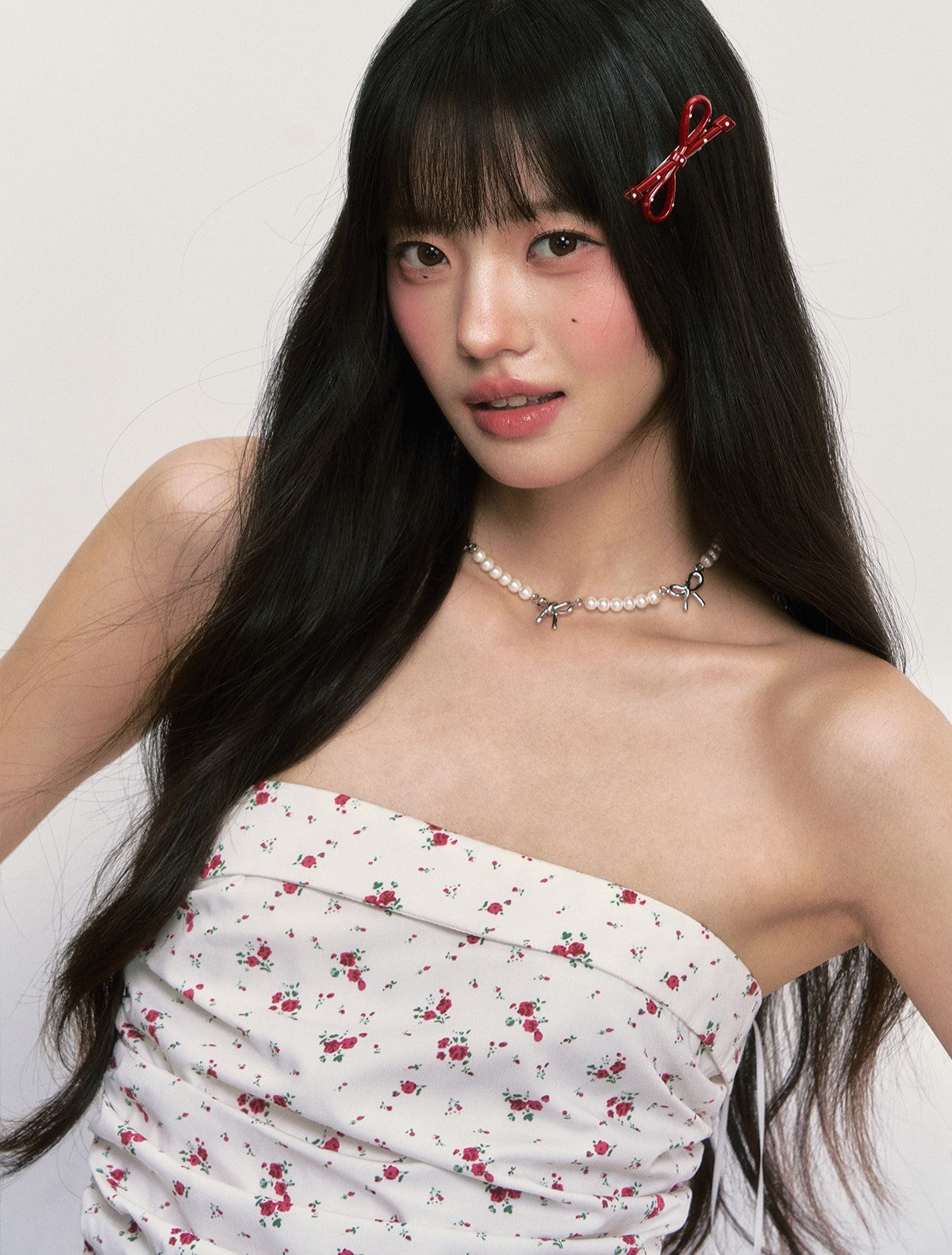 White Floral Tube Top WEE0017