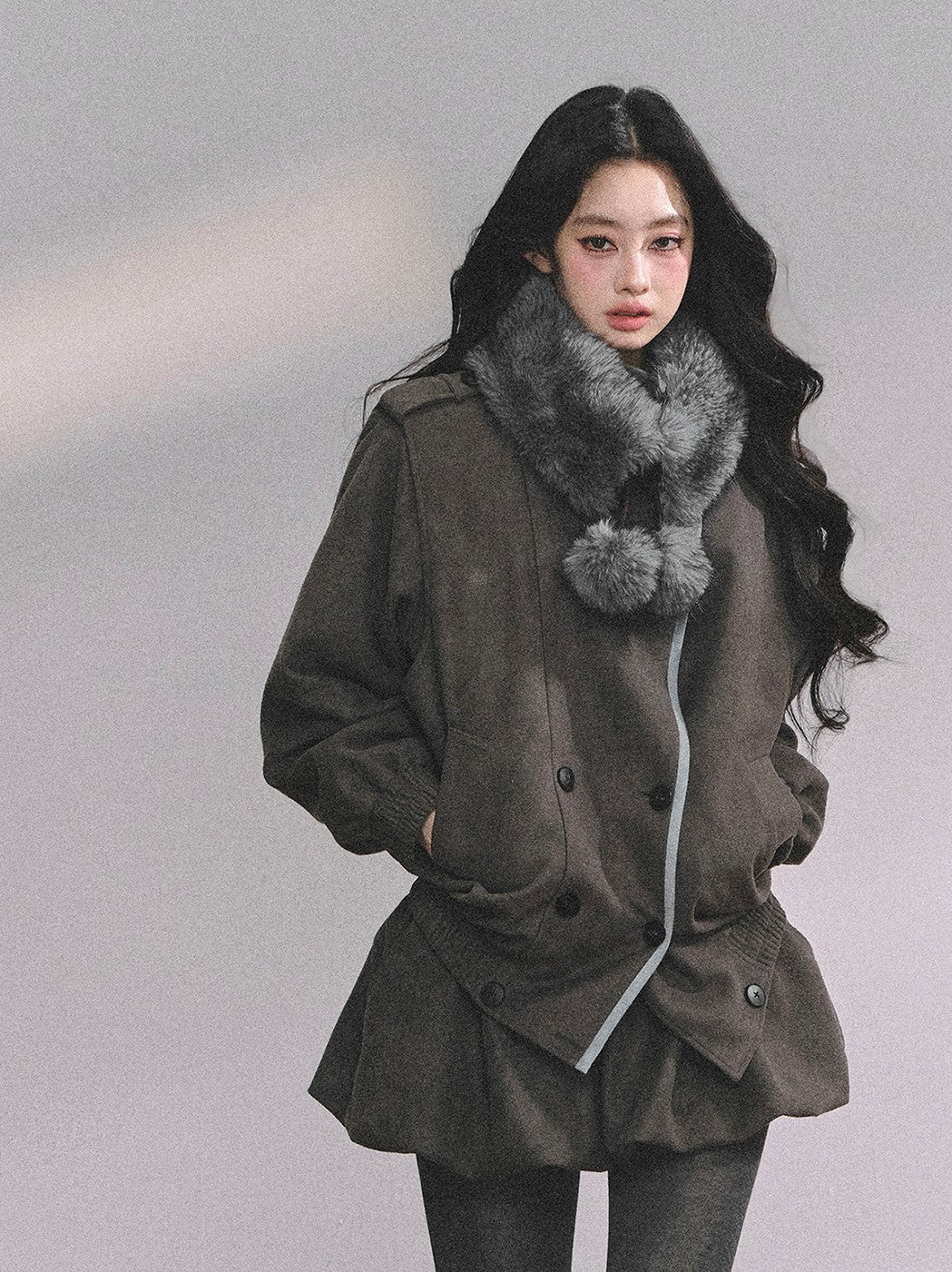 Imitation Fur Collar Scarf DIA0622