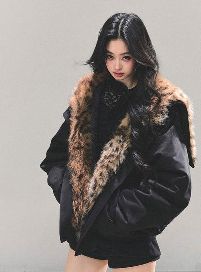 Fur Quilted Warm Coat DIA0664