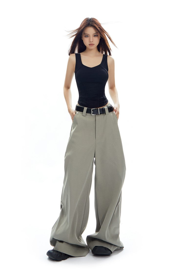 Casual Loose Versatile Wide-leg Mopping Pants APE0318