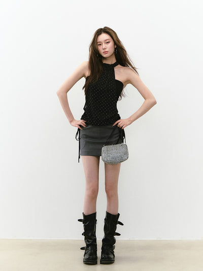 Halter Neck Glittering Top VIA0240
