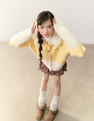 Colorful Button Gradient Knit Cardigan NTO0246