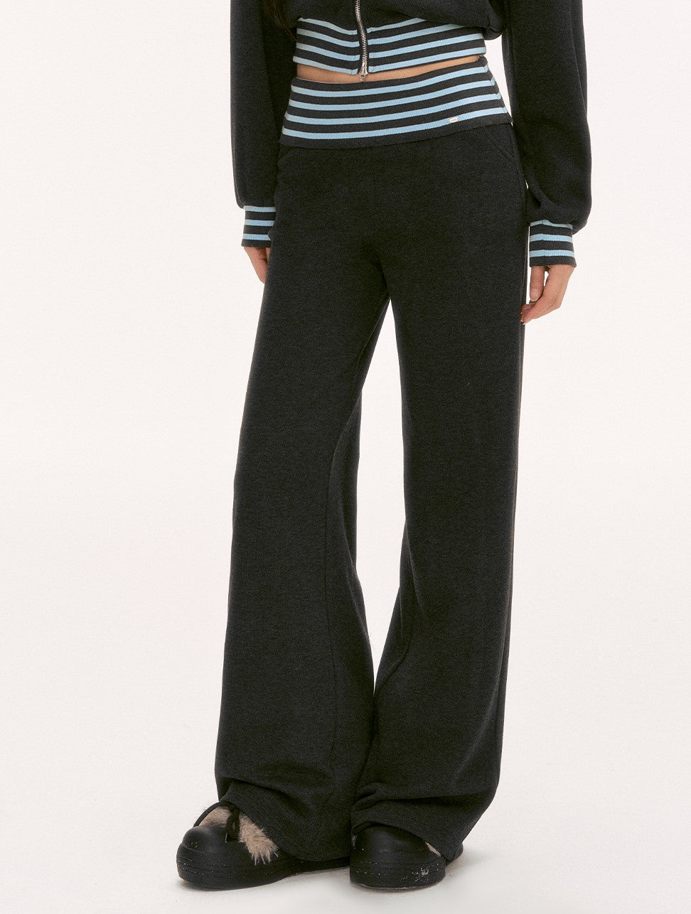 Waist Color Block Striped Casual Pants WEE0129