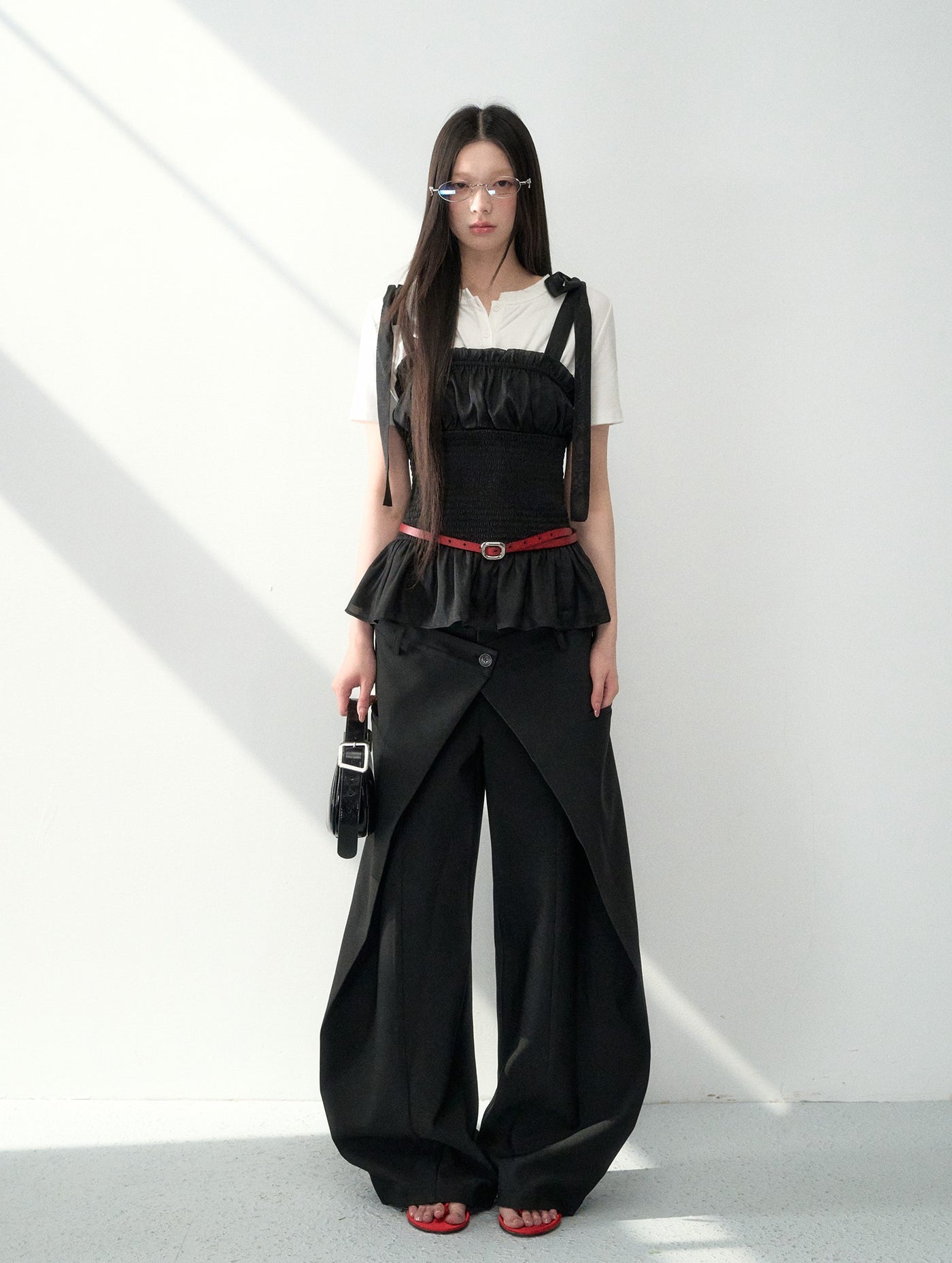 Double Waist Wide-leg Suit Pants LAL0181
