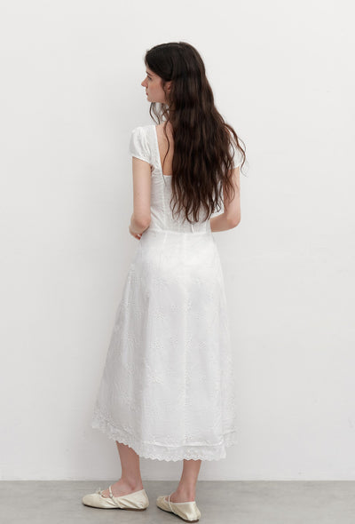 Lace Embroidered Long Dress AYF0103