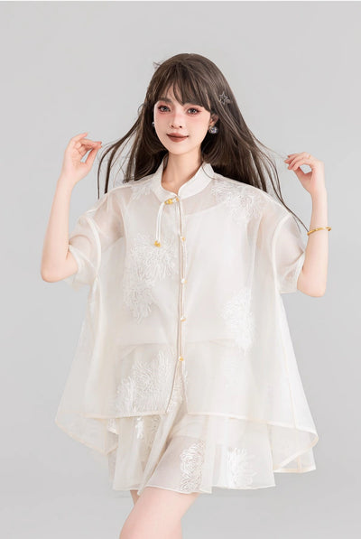 Chinese Embroidered Shirt/Camisole/Skirt KEI0117