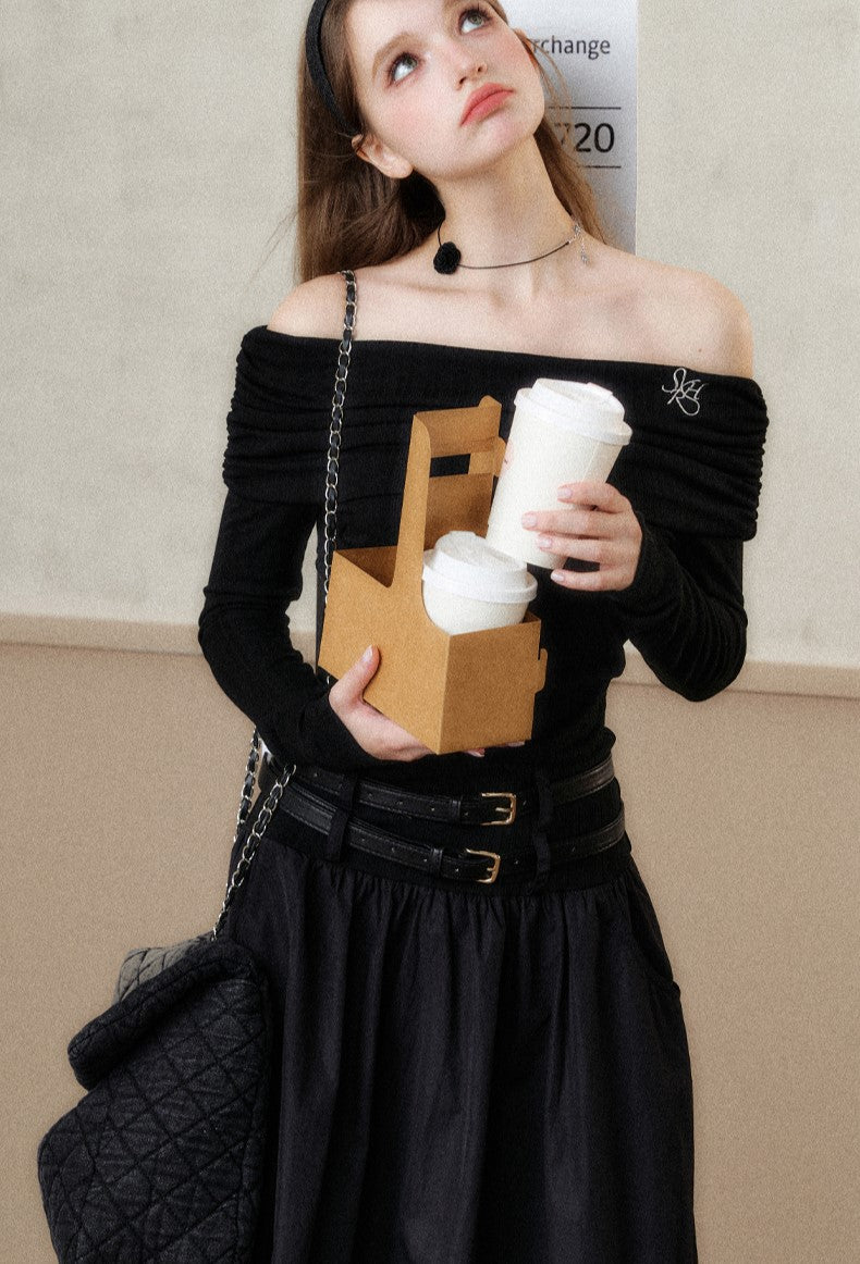 One-shoulder Long Sleeves Dress SPE0037