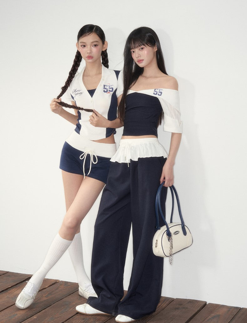 Jersey Sports Style Top/Shorts SOO0015