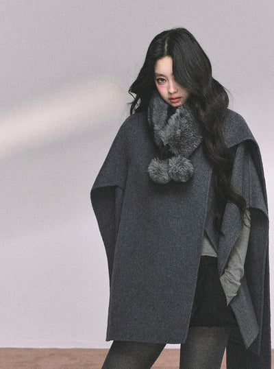 High-end French Luxury Woolen Cloak DIA0636