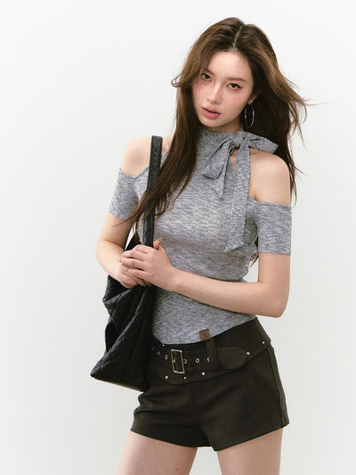 Reversible Slim High Collar Top VIA0248