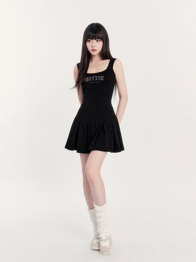 Printed Lace Flower Sports Dress VOC0195