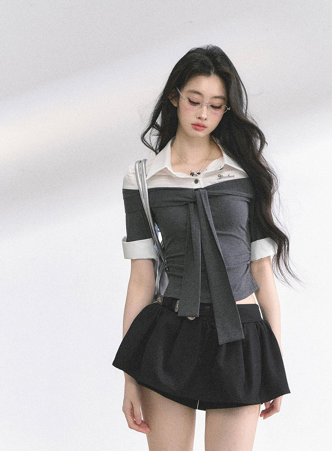 Short Sleeve Waist Slimming T-shirt DIA0496