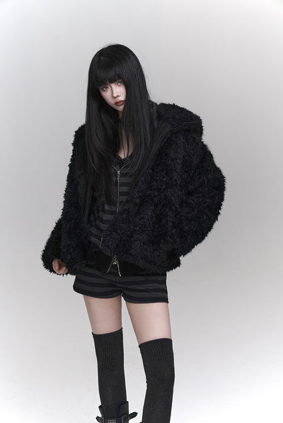 Rabbit Ears Plush Furry Subculture Jacket LAD0120