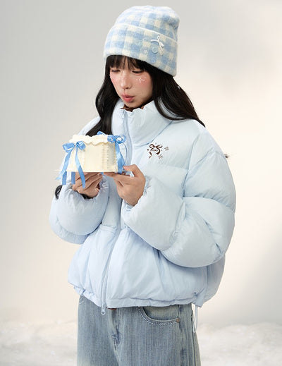 Stand Collar Short Down Jacket NTO0252