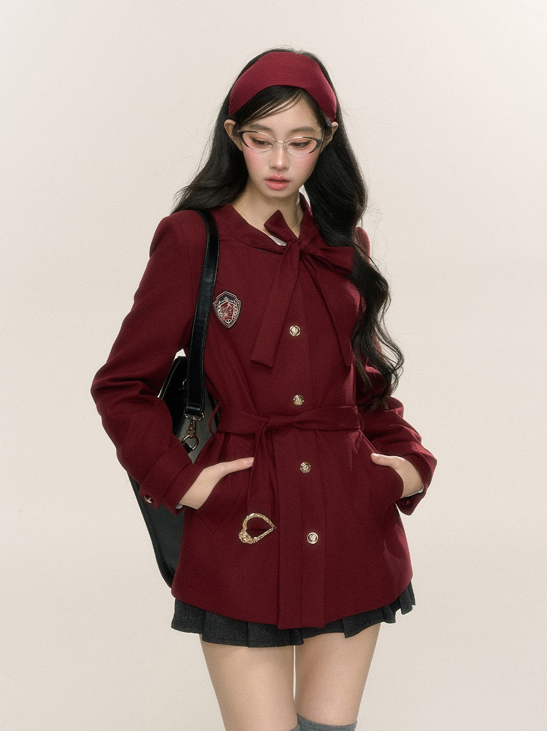 British Style Intellectual Suit Red Jacket DIA0234