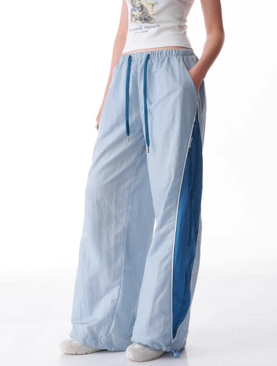 Contrast Color Wide Leg Quick-drying Sports Casual Pants ZIZ0103