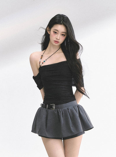 One Shoulder Slimming T-shirt DIA0491