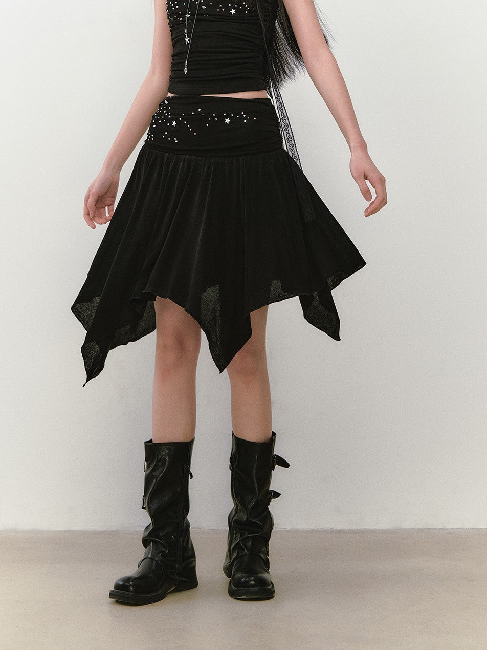 Star Beaded Pleated Tube Top/Skirt VIA0280