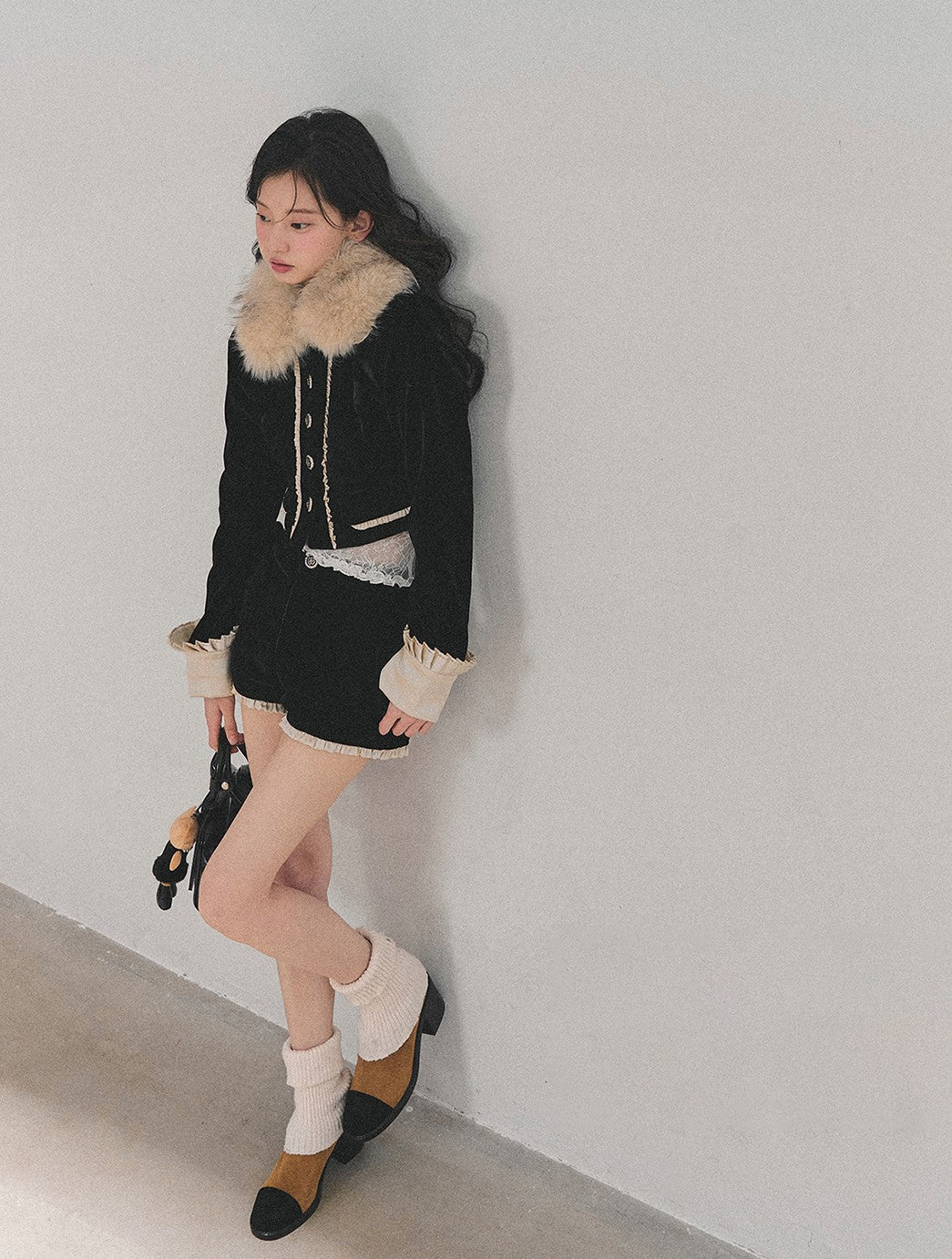 Snow Country Fur Short Jacket/Shorts DIA0702