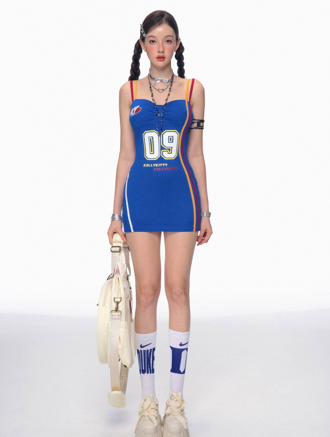 American Sports Style Casual Tight Suspender Dress DIA0188