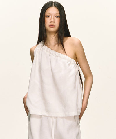 Niche Oblique Shoulder Sleeveless Top ANA0037