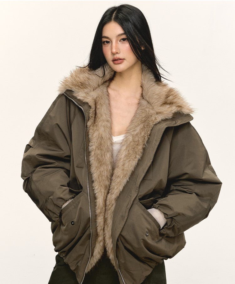 Eco-friendly Fur Collar Down Jacket ANA0079