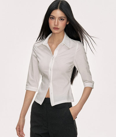 Mid-length Sleeve Temperament Shirt ANA0016