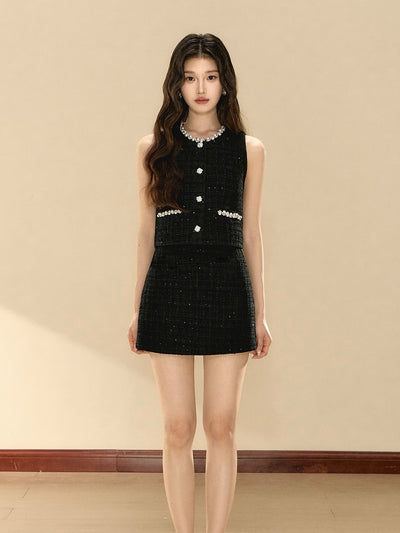 Pearl Fragrance Style Vest/Skirt OSH0136