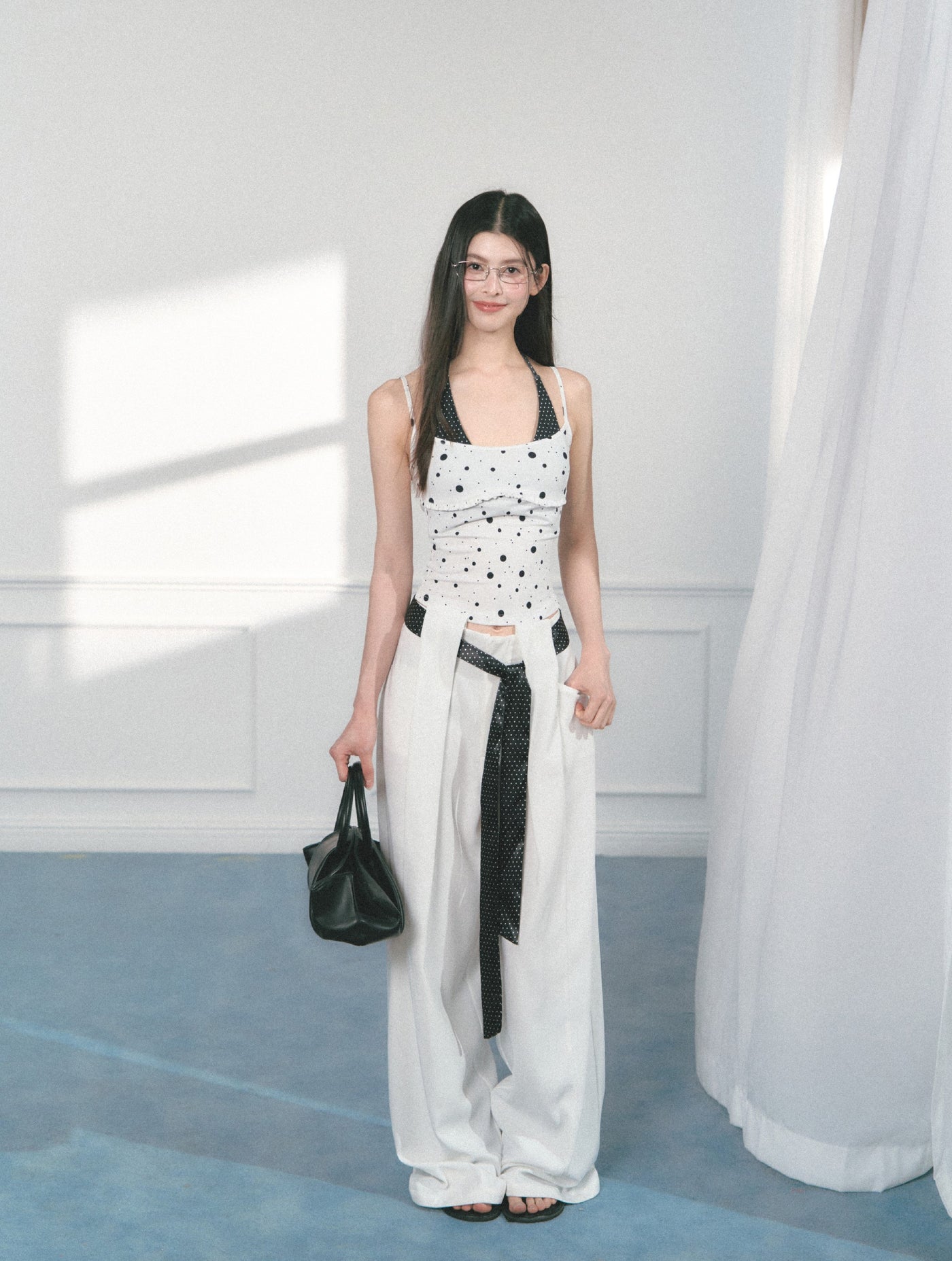Polka Dot Casual Wide-leg Pants SAL0155
