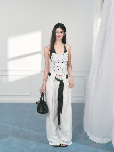 Polka Dot Casual Wide-leg Pants SAL0155