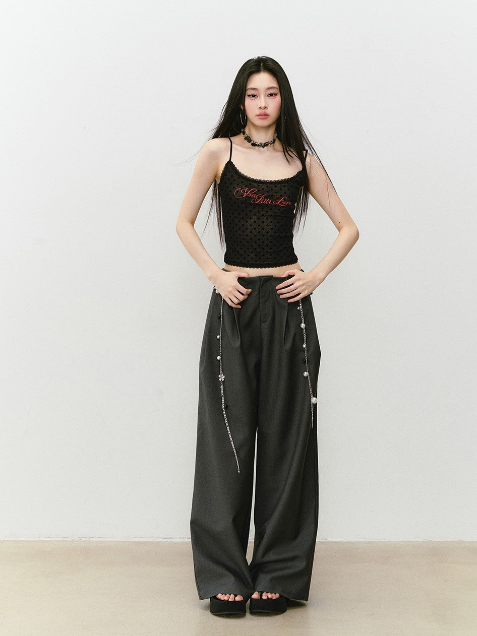 Wide-leg Drape Suit Pants VIA0330