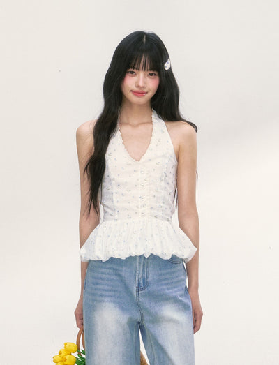 Floral Halter Neck Top WEE0007