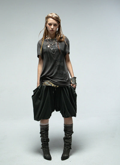 Medium Length Punk T-shirt DOU0108
