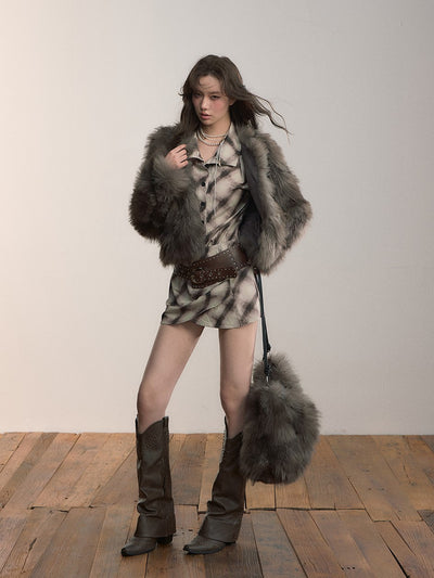 Eco-Friendly Fur Short Jacket VIA0368