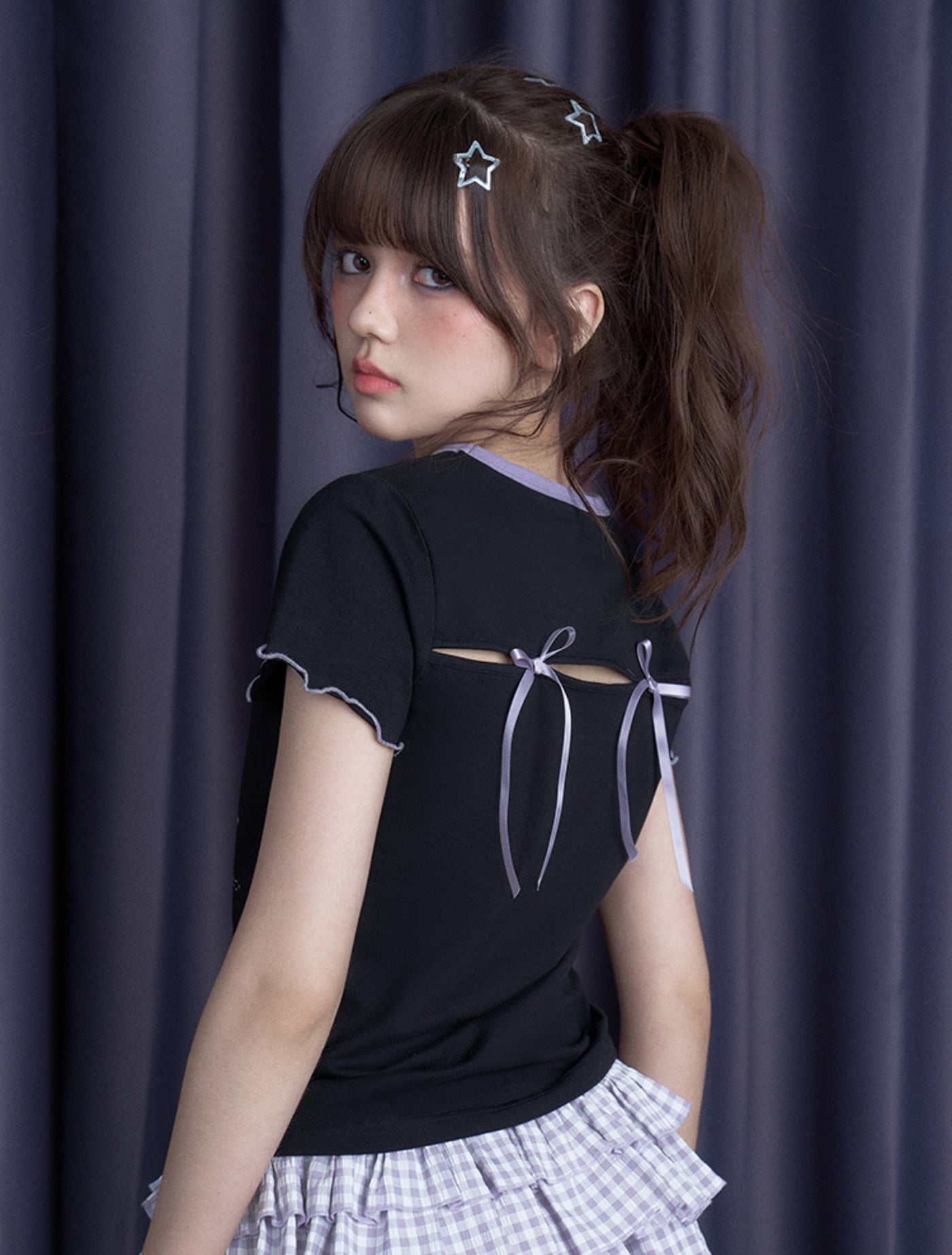 Printed Bow Tie T-shirt SAG0275