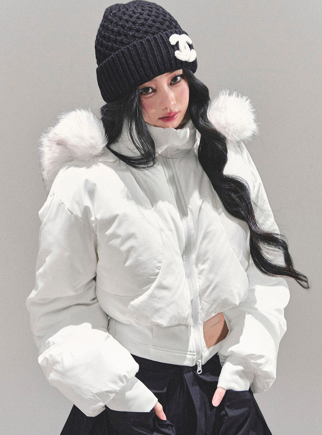 Hooded Cotton Short Jacket DIA0679