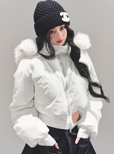 Hooded Cotton Short Jacket DIA0679