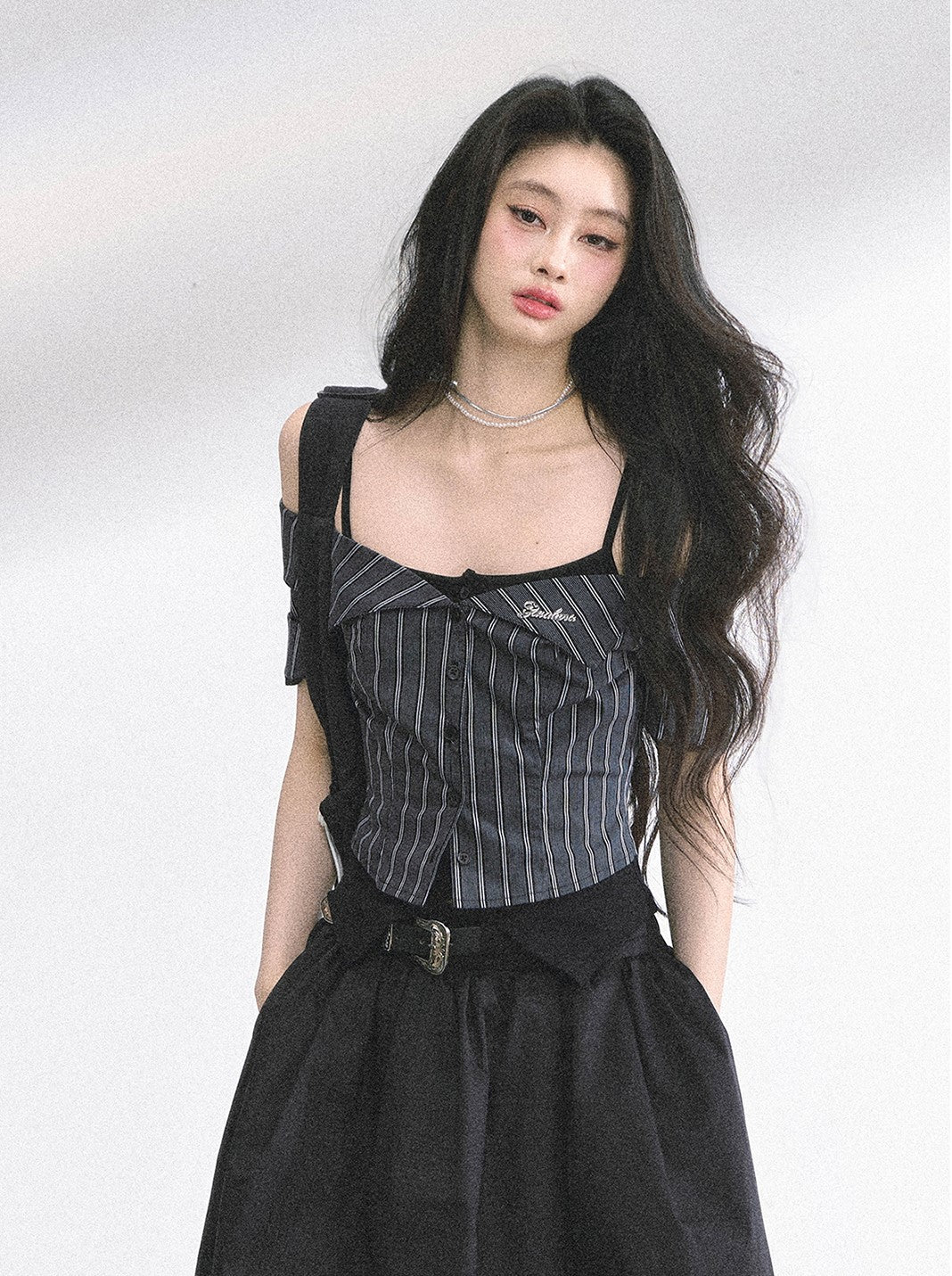 Fake Two-piece Striped Shirt DIA0531