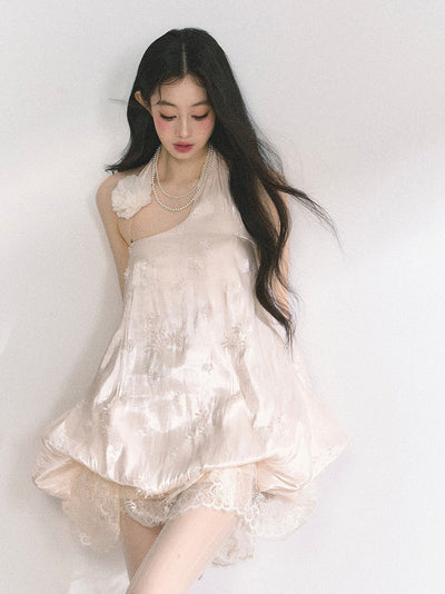 High-end Lace Floral Dress DIA0447