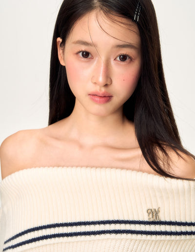 Off-shoulder Loose Style Sweater WEE0062
