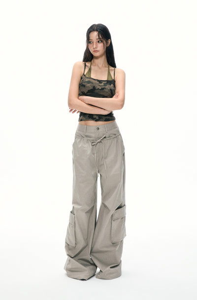 Backless Camouflage Camisole APE0386
