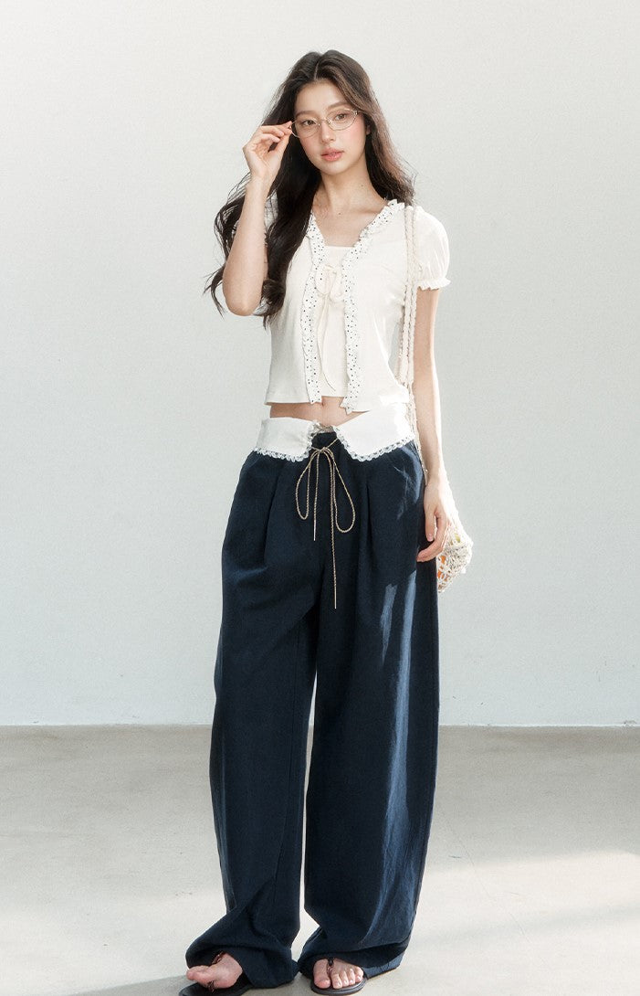 Fake Two-piece Puff Sleeve T-shirt SHI0169