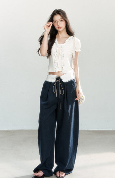 Fake Two-piece Puff Sleeve T-shirt SHI0169
