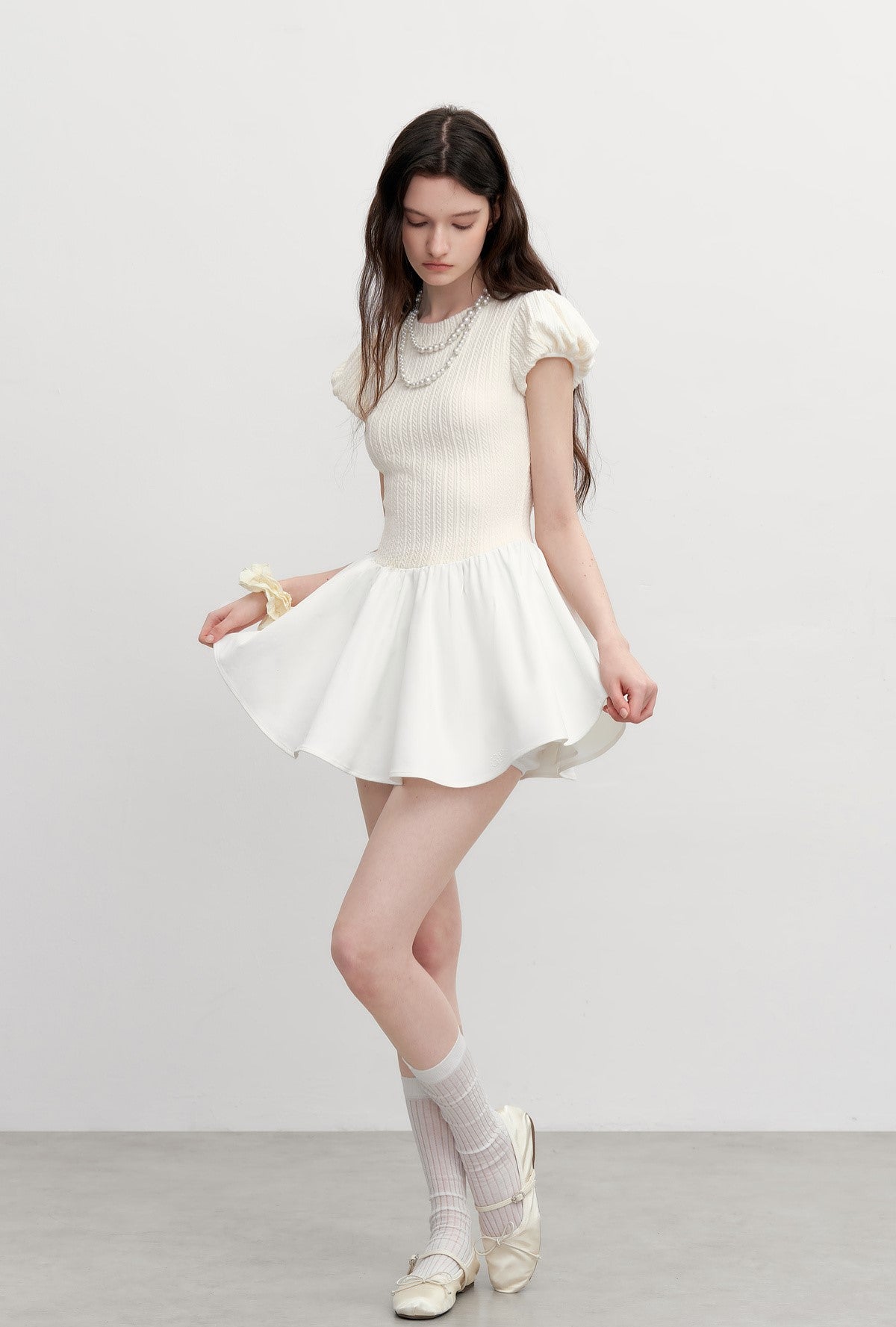 Slim Waist Patchwork Dress AYF0097