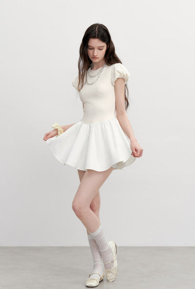 Slim Waist Patchwork Dress AYF0097