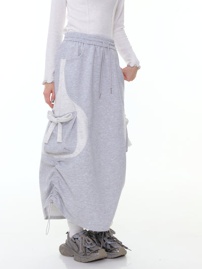 High Waist Mid-length Bow Skirt ZIZ0302