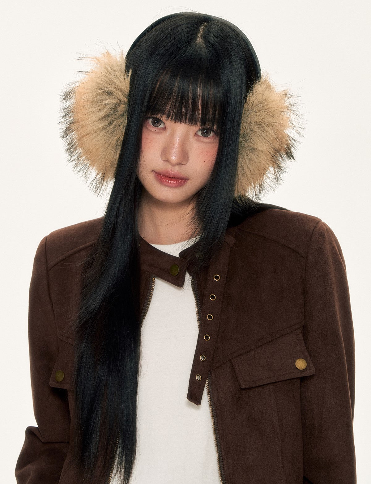 Dark brown Suede Basic Jacket WEE0094