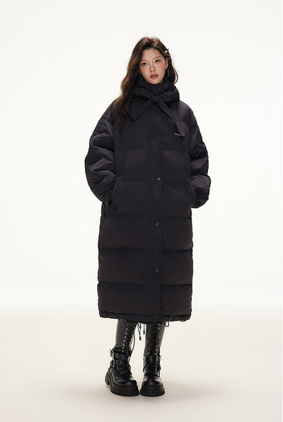 Detachable Hooded Down Long Jacket IMO0079